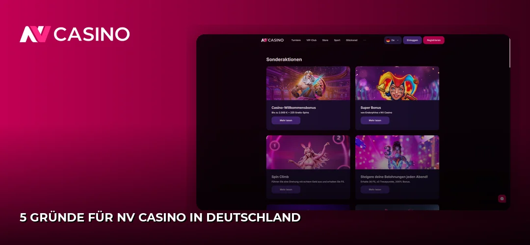 5 Gründe für NV Casino in Deutschland